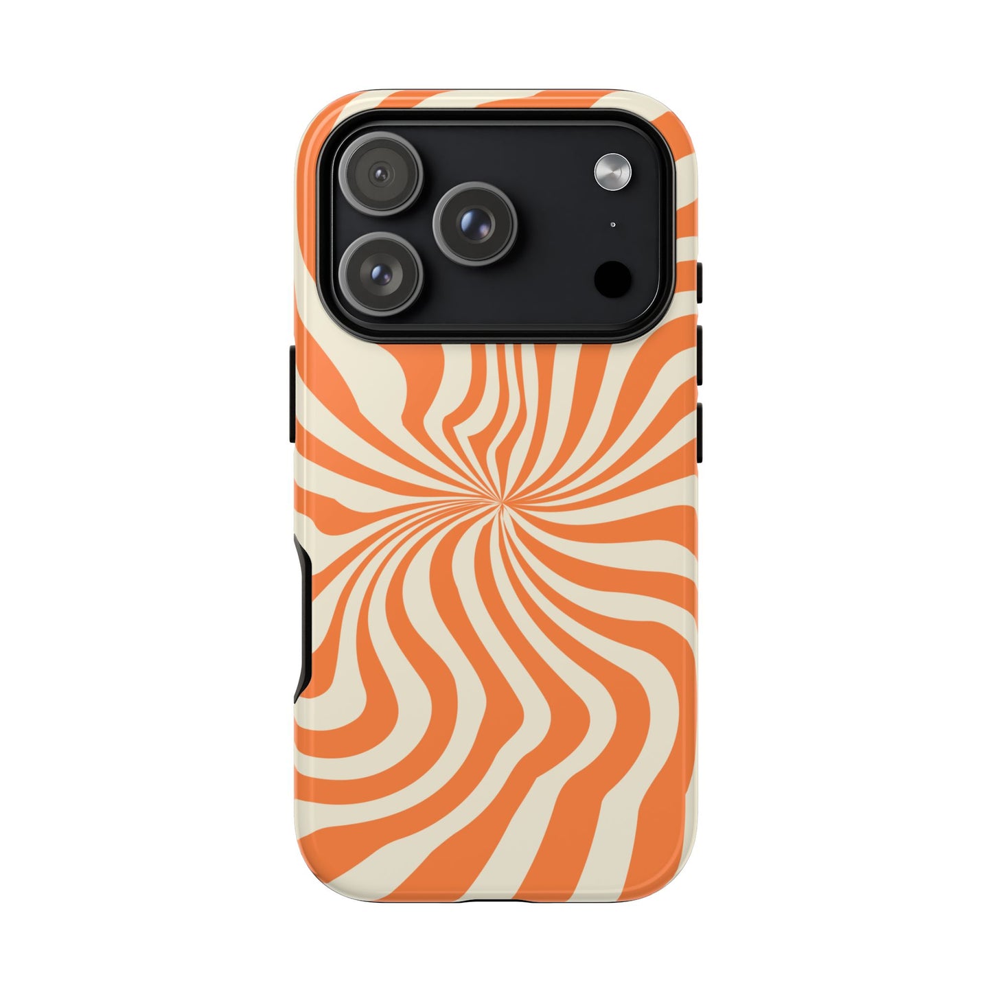 Orange Spiral - iPhone Tough Case