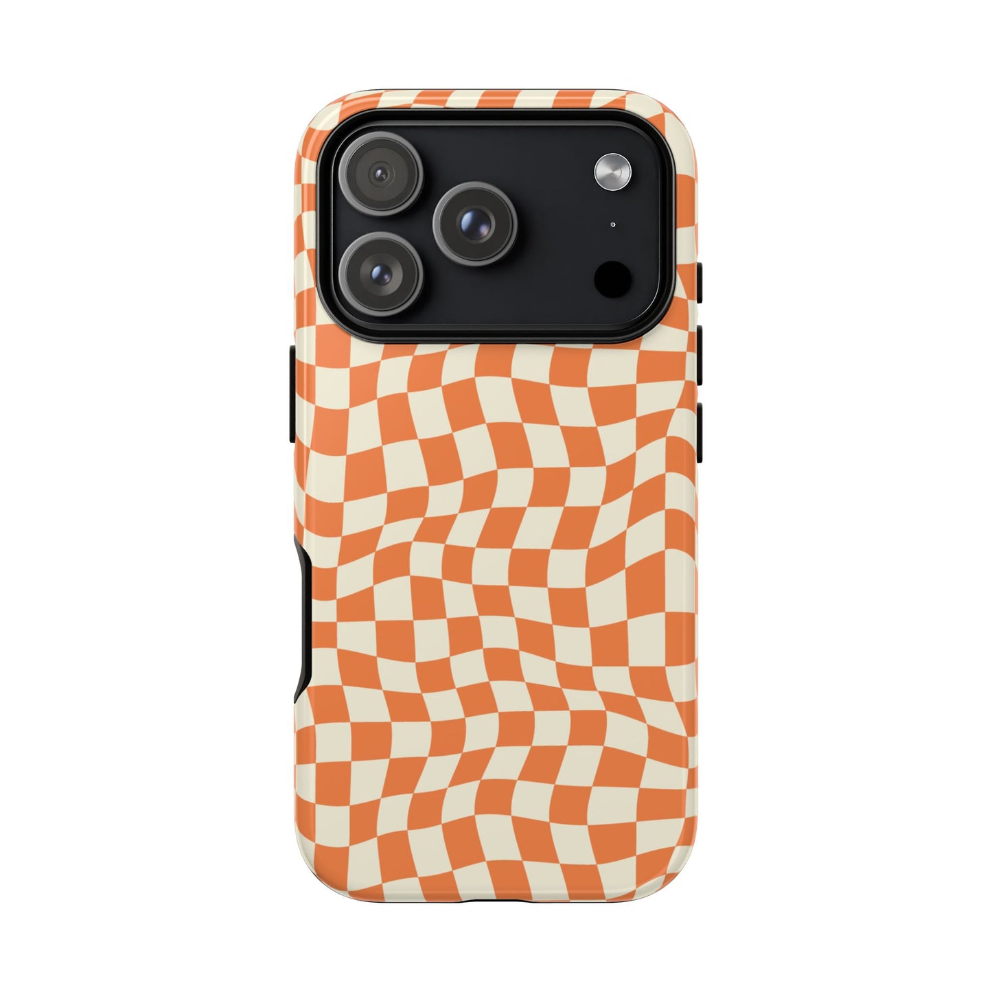Orange Checkers - iPhone Tough Case