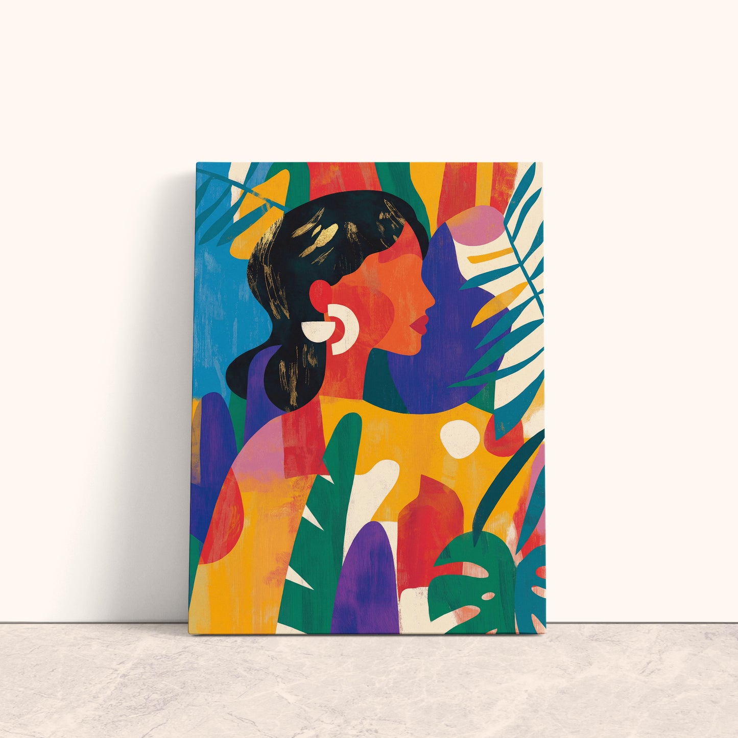 Abstract Woman Canvas Print
