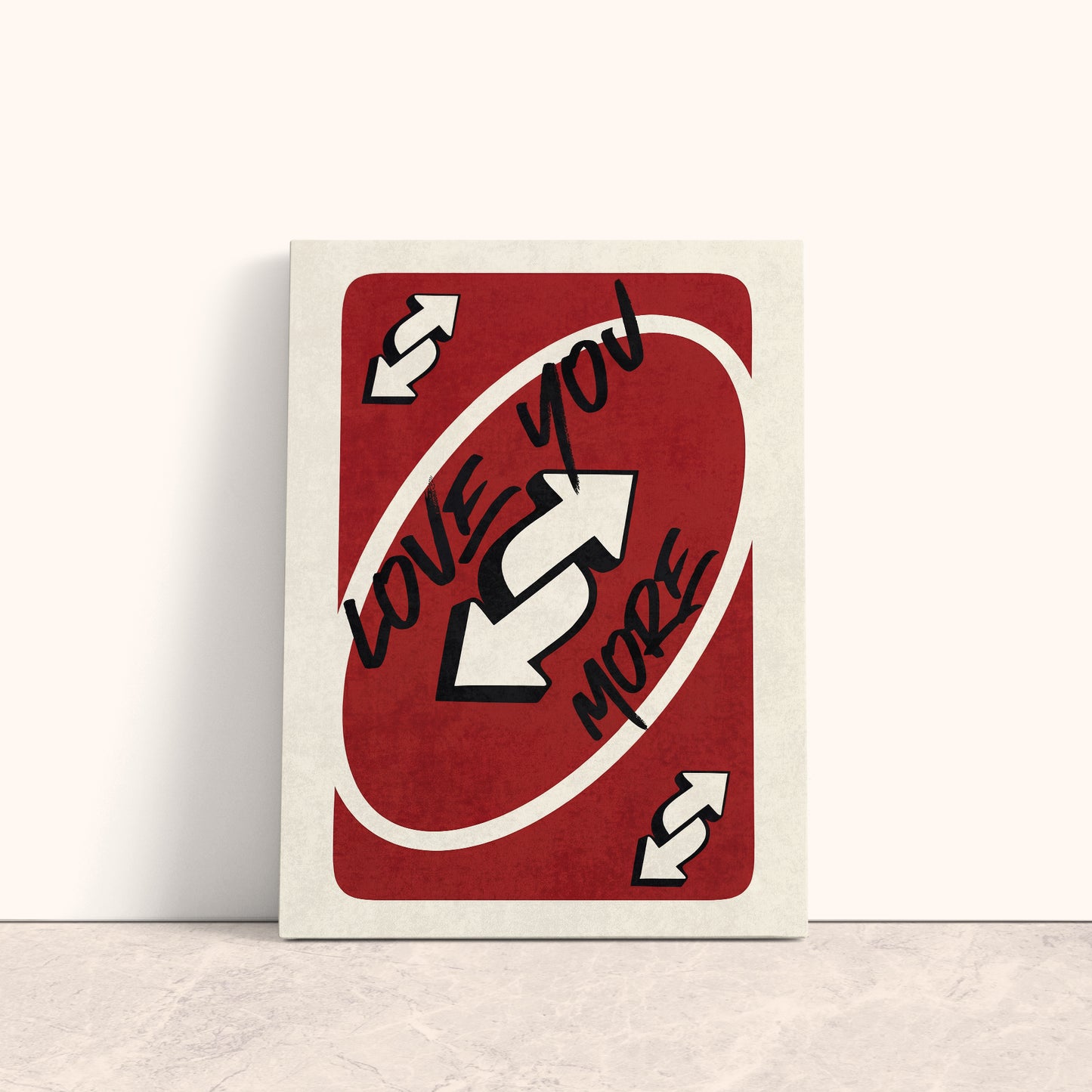 Love you more Canvas Print