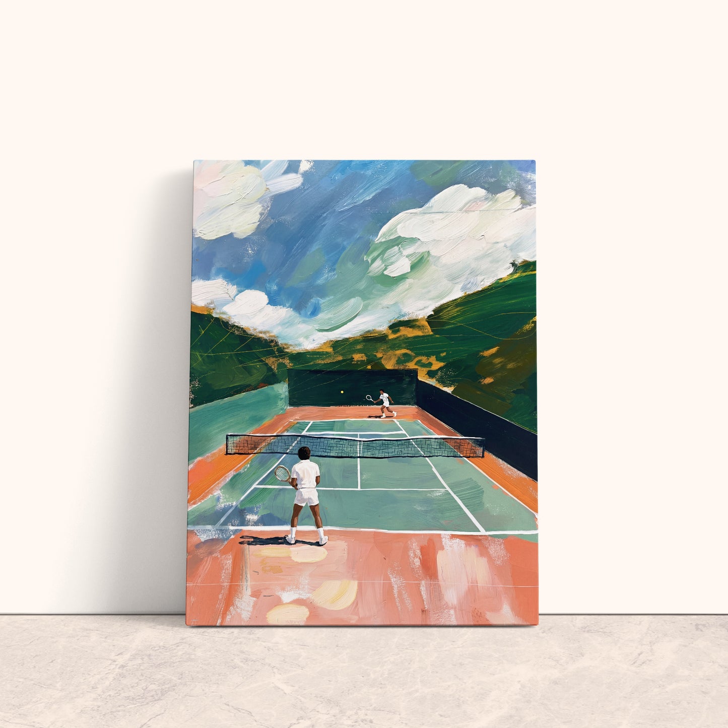 The Rally Tennis Canvas Print