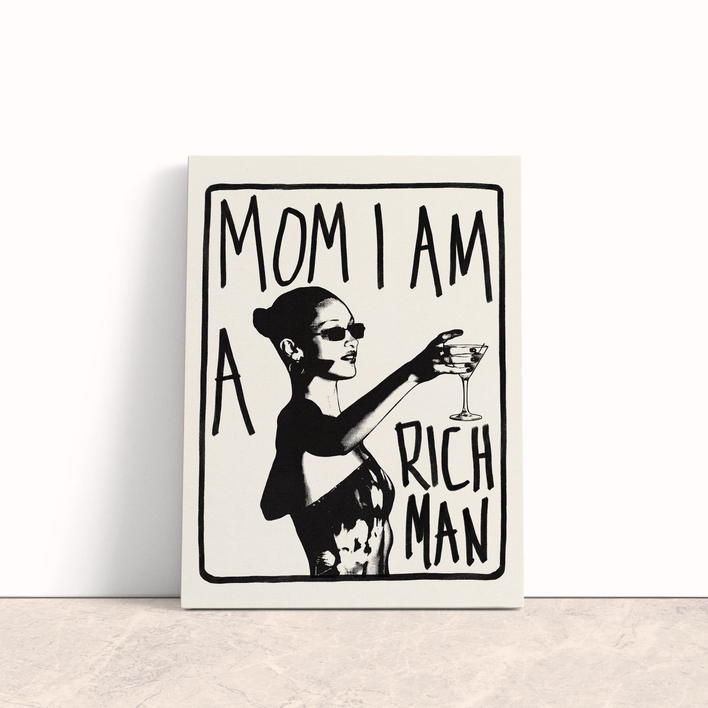 Mom I Am A Rich Man Canvas Print