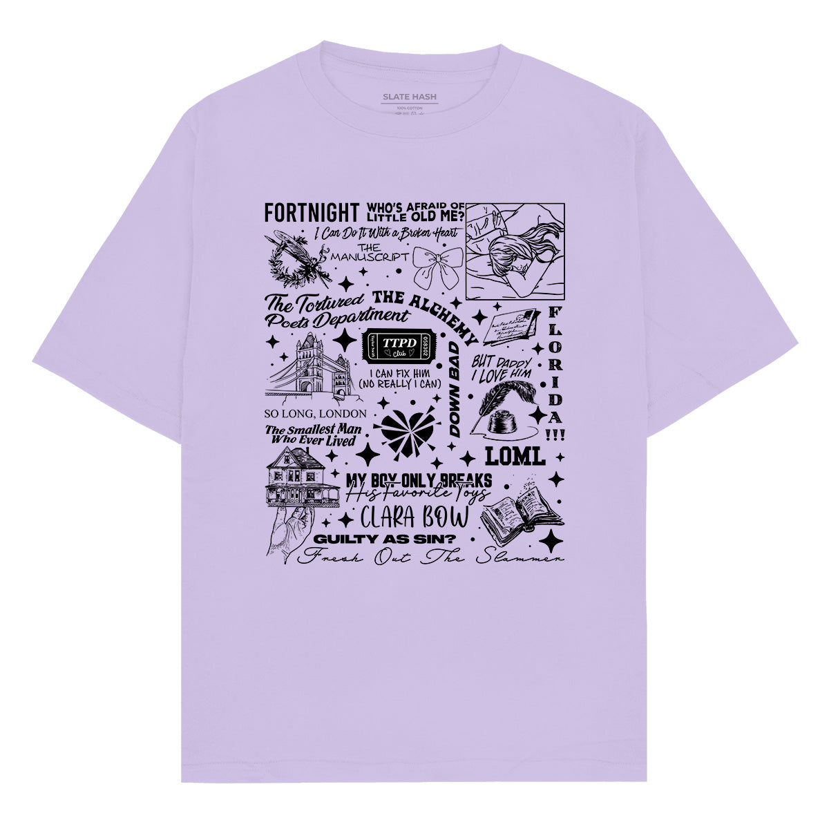 TTPD doodle Oversized T-shirt