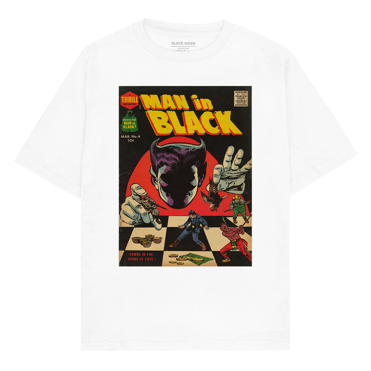 Man in Black Oversized T-shirt