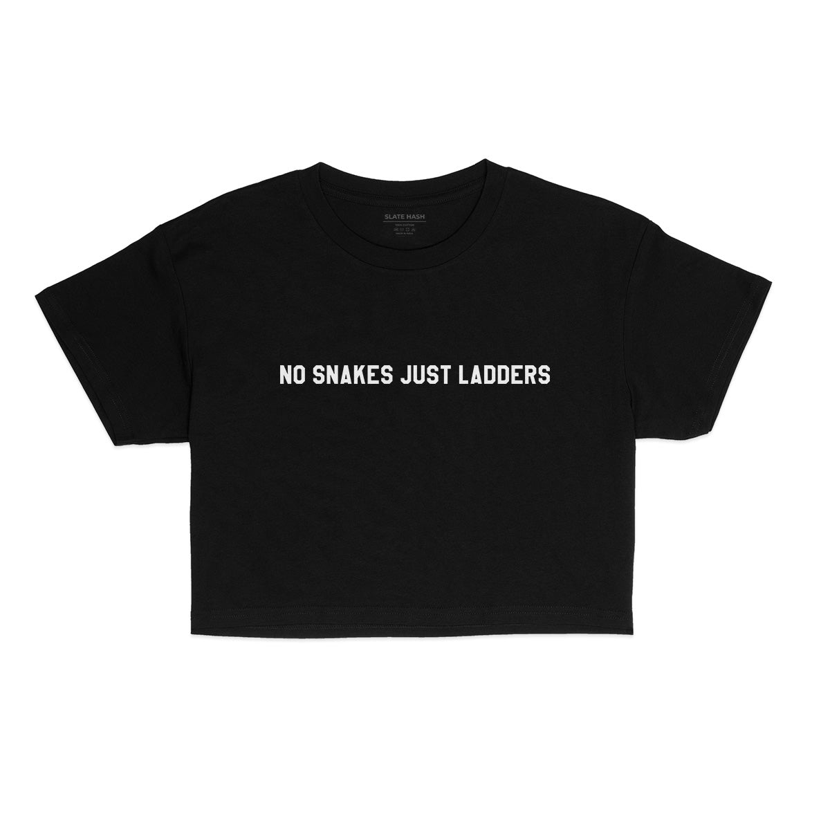 No snakes just ladders Crop Top