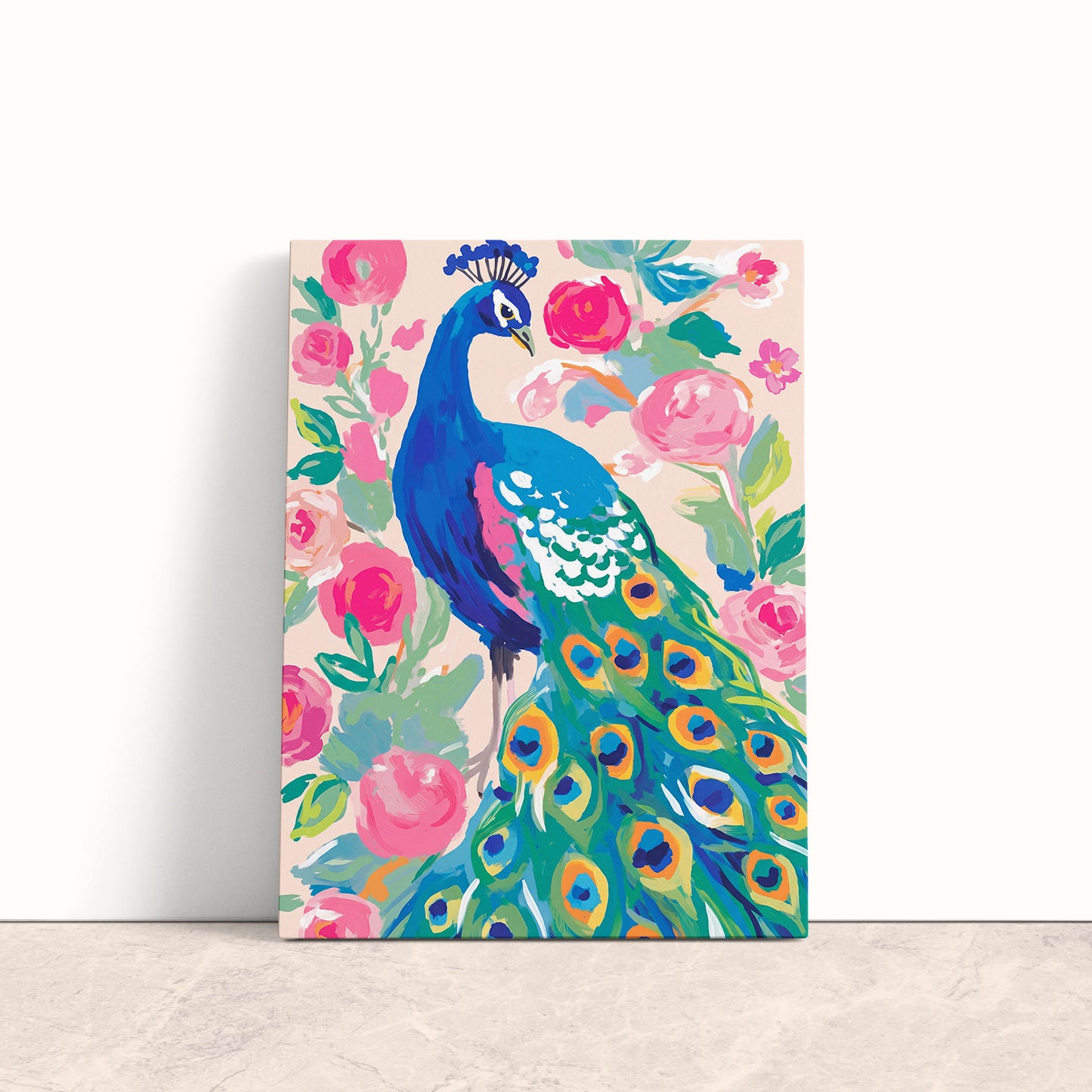 Royal Peacock Canvas Print