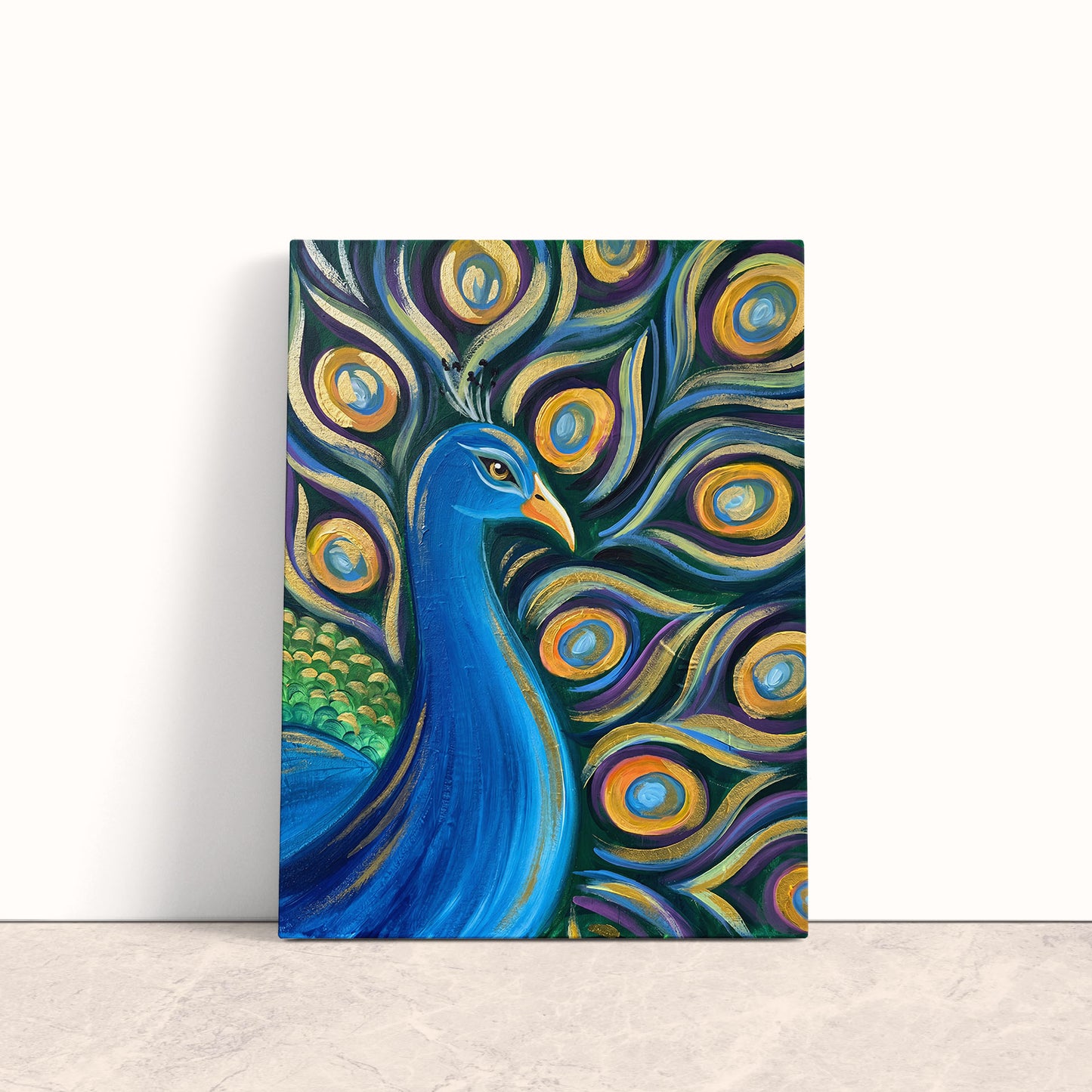 Majestic Peacock Canvas Print