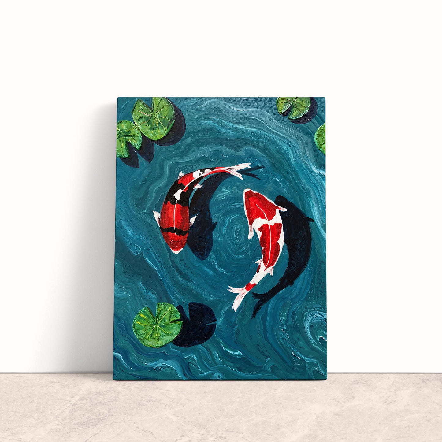 Crimson Koi Canvas Print