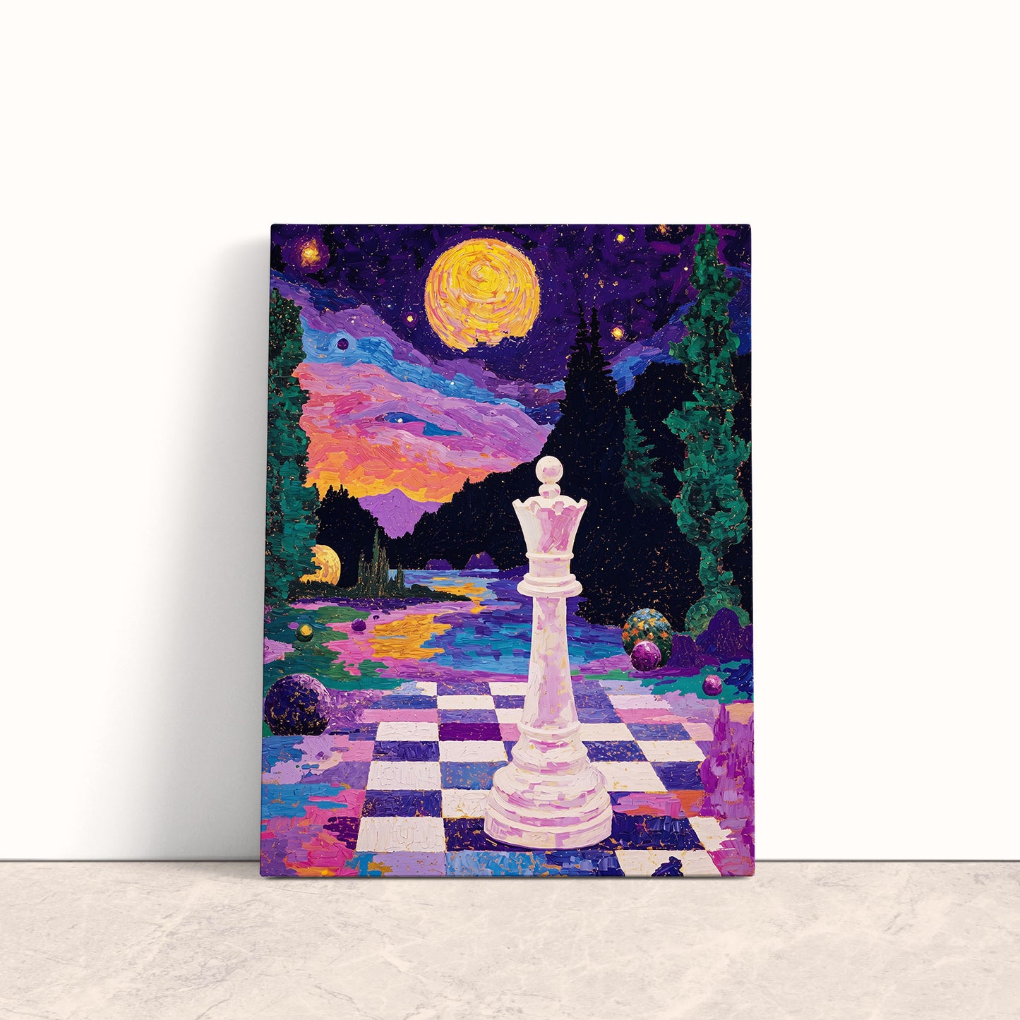 Checkmate in Wonderland Canvas Print