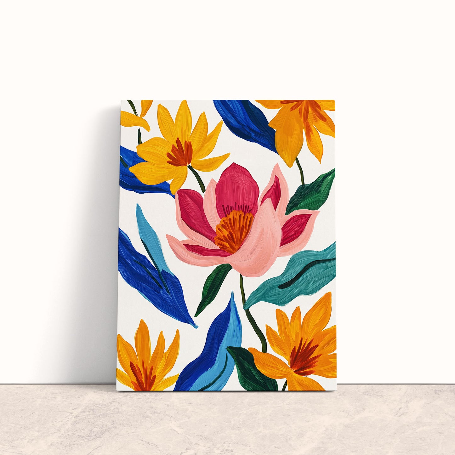Floral Radiance Canvas Print