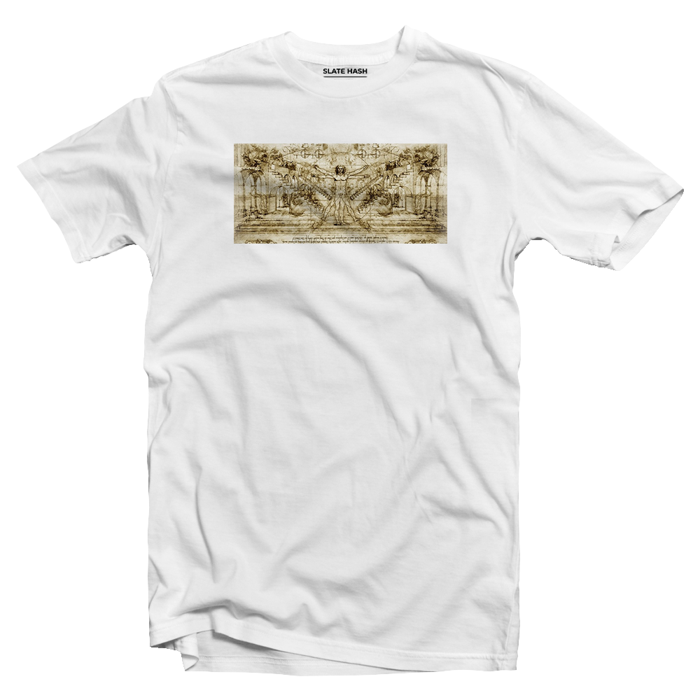 Vitruvian Man Drawing - Leonardo da Vinci T-shirt