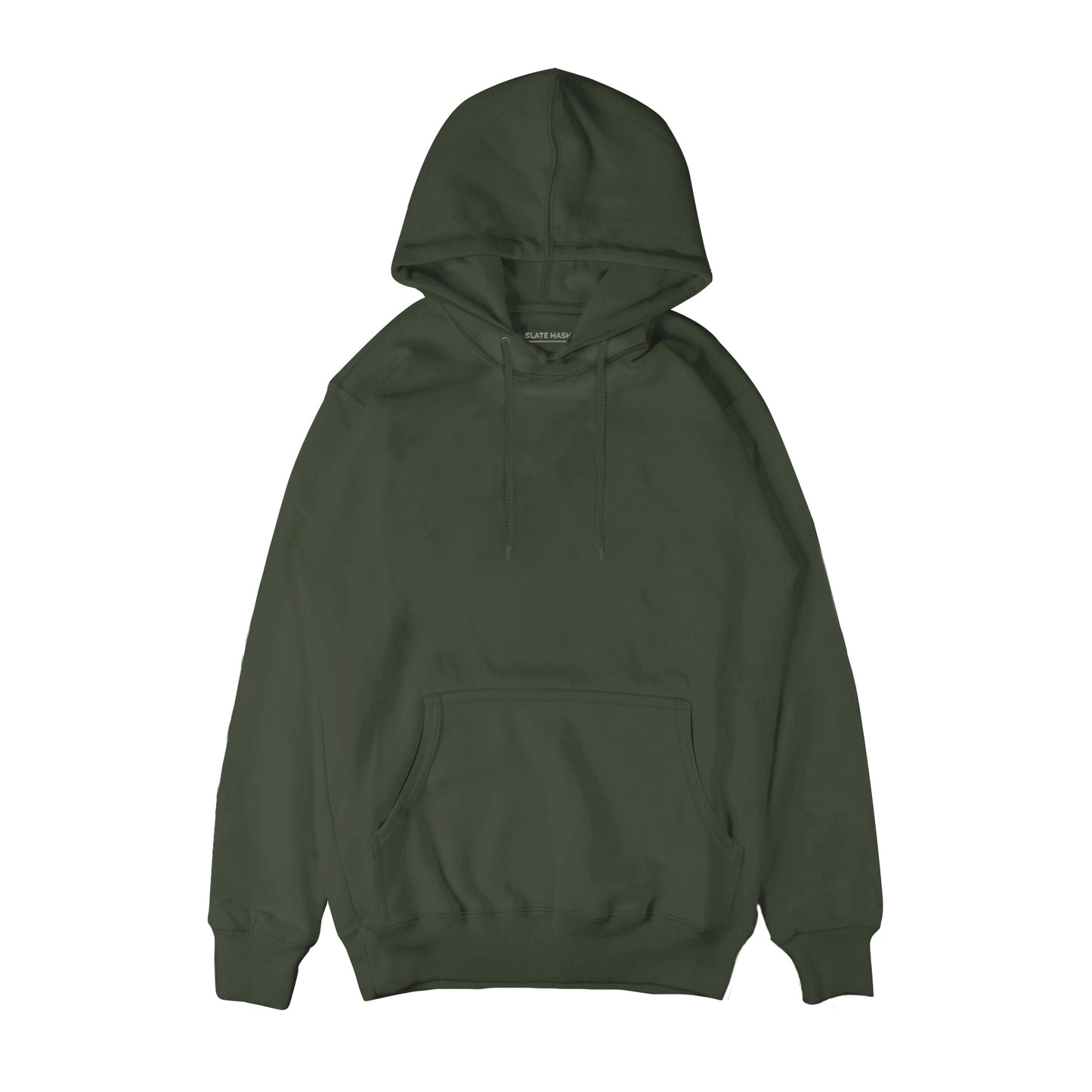 Olive Green Plain Hoodie