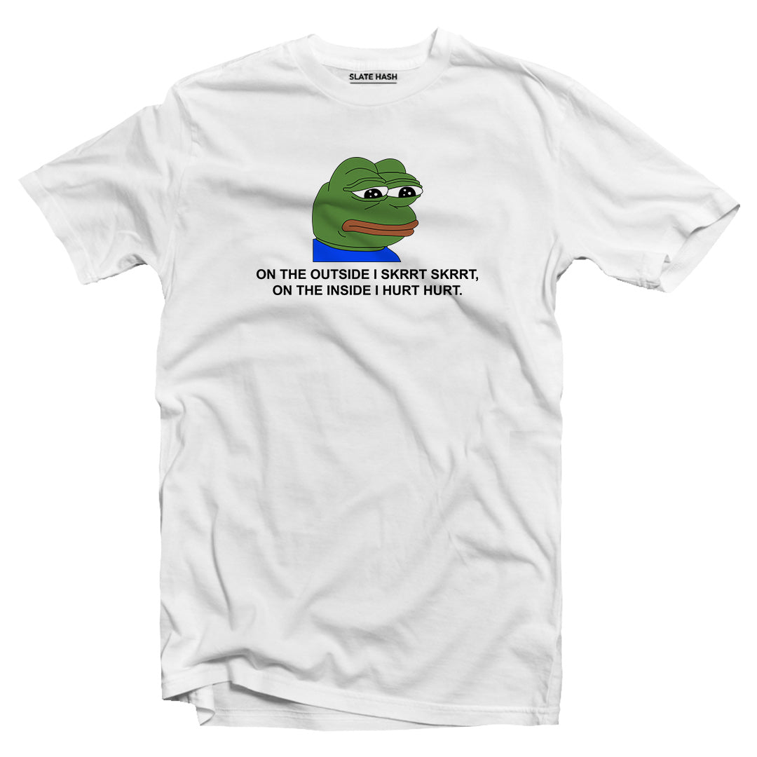 Sad Pepe the Frog Meme Skrrt Skrrt T-shirt