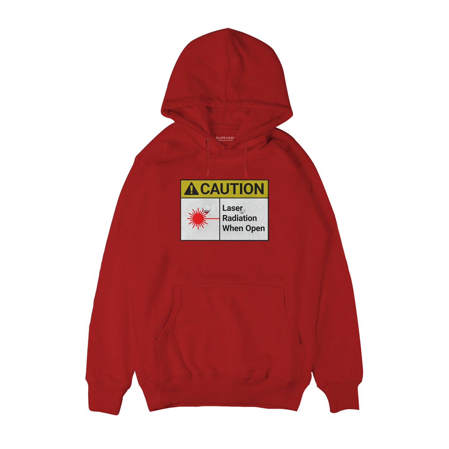 Laser Radiation when open sticker Hoodie
