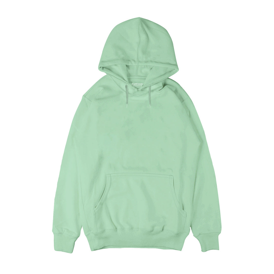 Mint Green Plain Hoodie