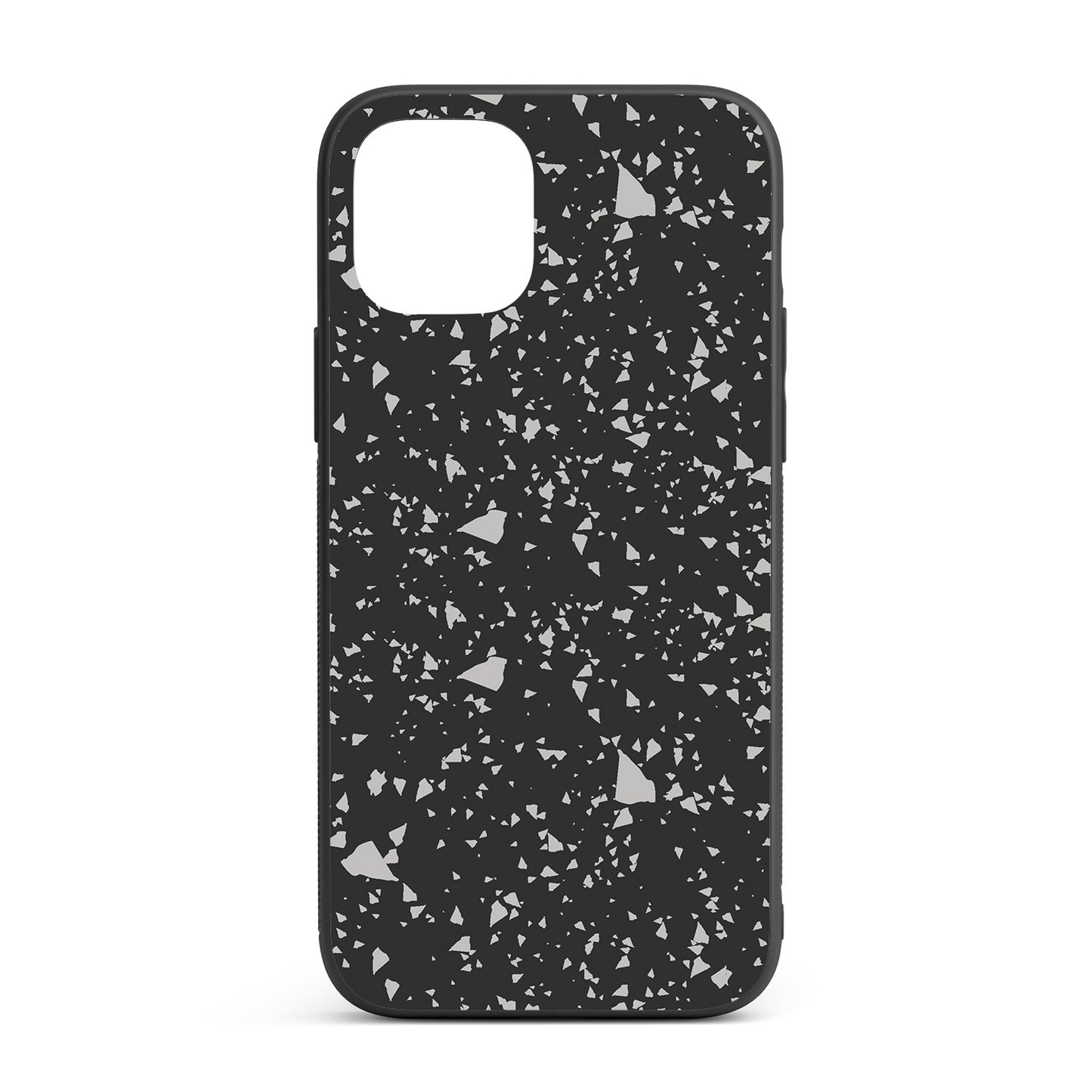 Black Terrazzo iPhone glass case
