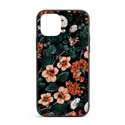 Floral iPhone glass case