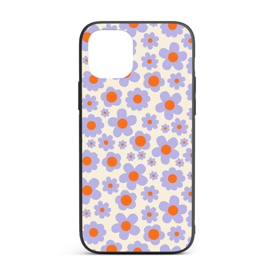 Groovy Flowers iPhone glass case