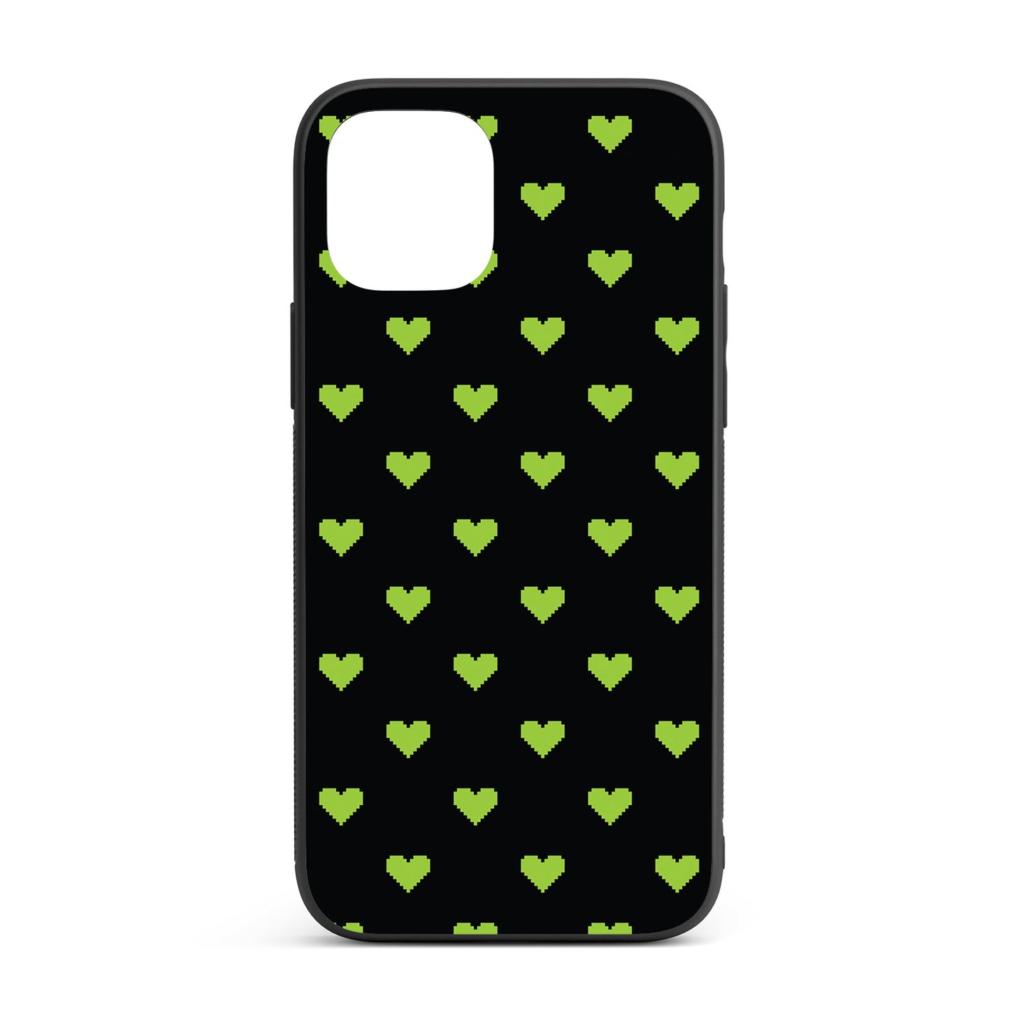 Pixelated Heart iPhone glass case