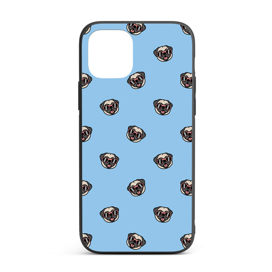 Pug Pattern iPhone glass case