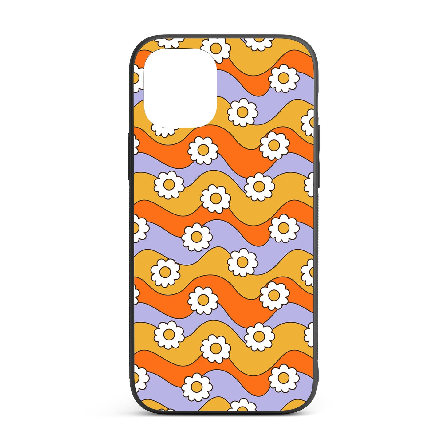 Retro Garden iPhone glass case