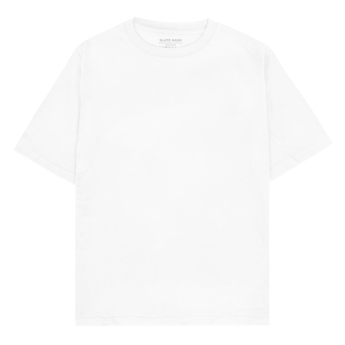 White Plain Oversized T-shirt – SLATE HASH