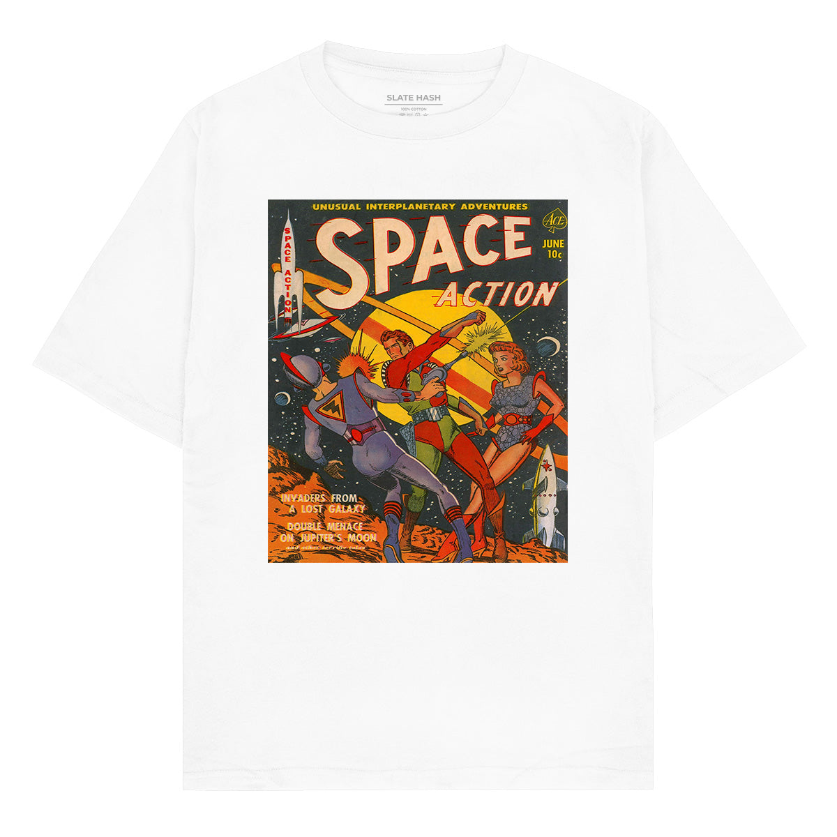 Space Action Oversized T-shirt