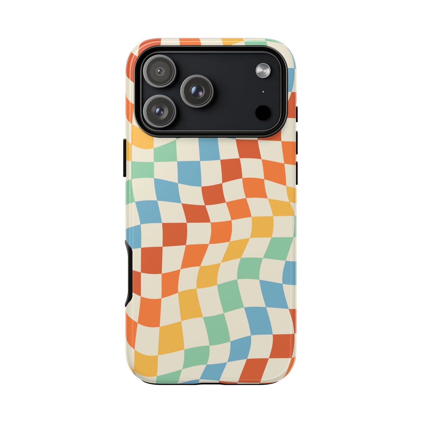 Retro Checkers - iPhone Tough Case