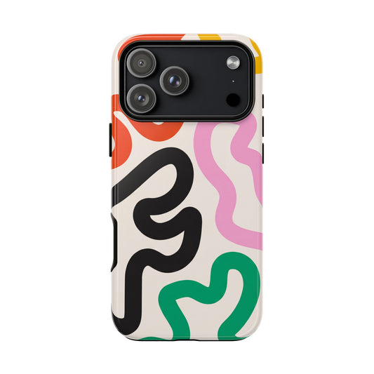 SLATE HASH iPhone tough case, Freeform Play print