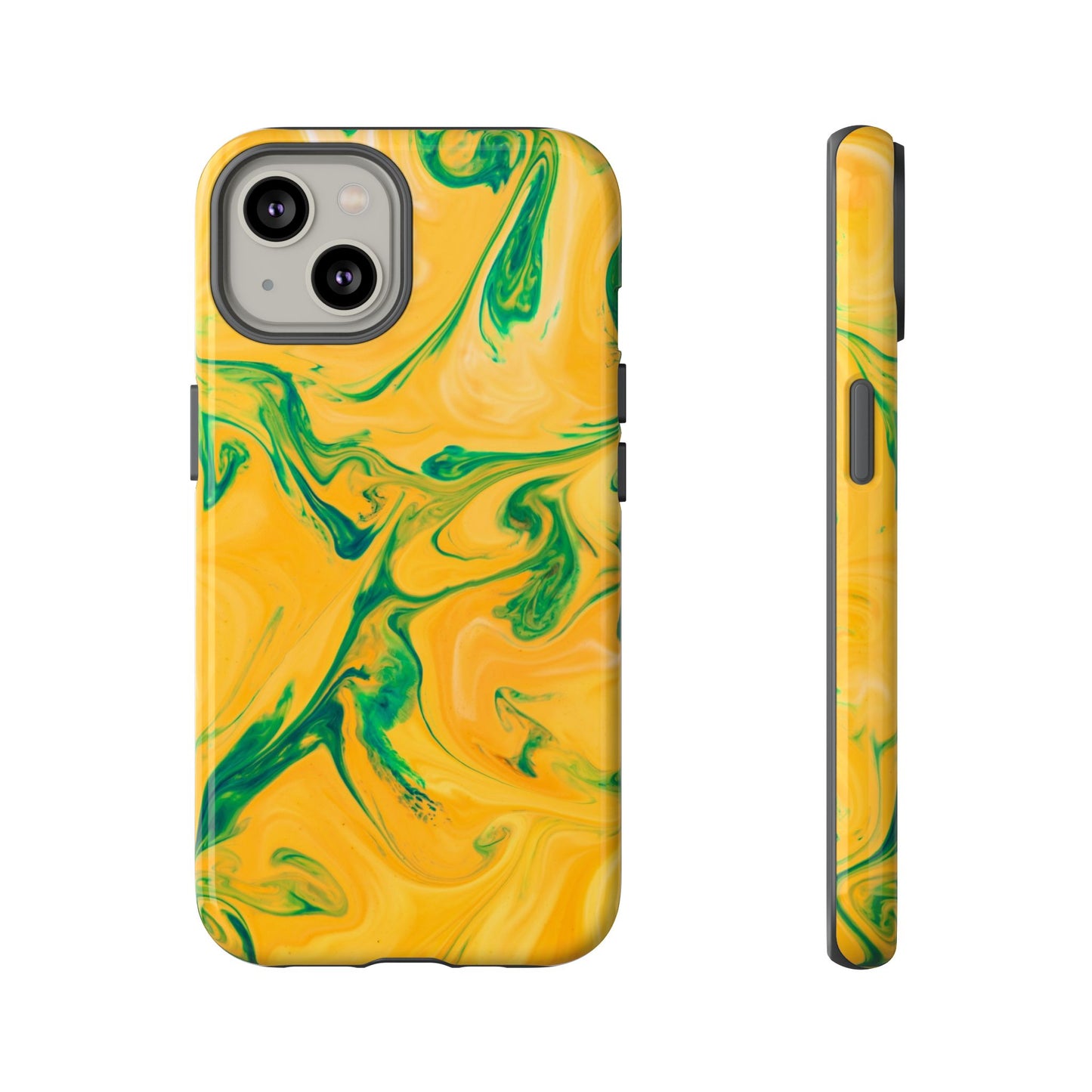 Lime Marble - iPhone Tough Case