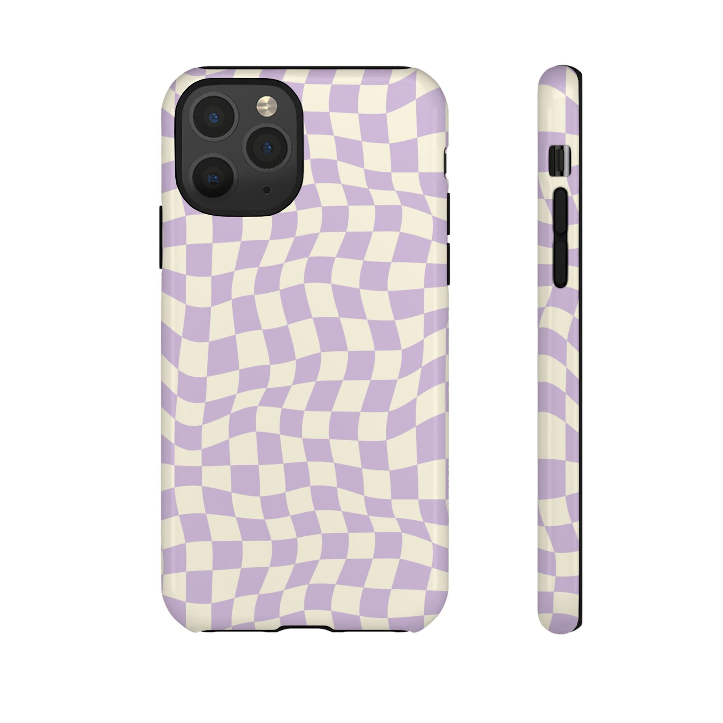 Lavender Checkers - iPhone Tough Case