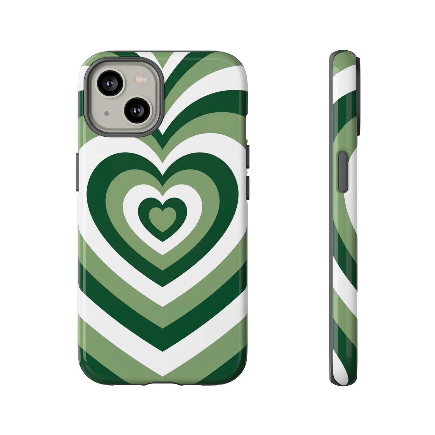 Green Heartwave - iPhone Tough Case