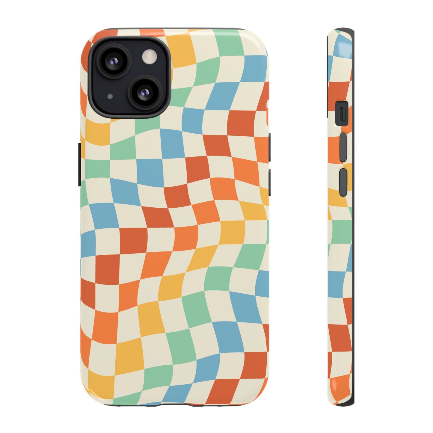 Retro Checkers - iPhone Tough Case