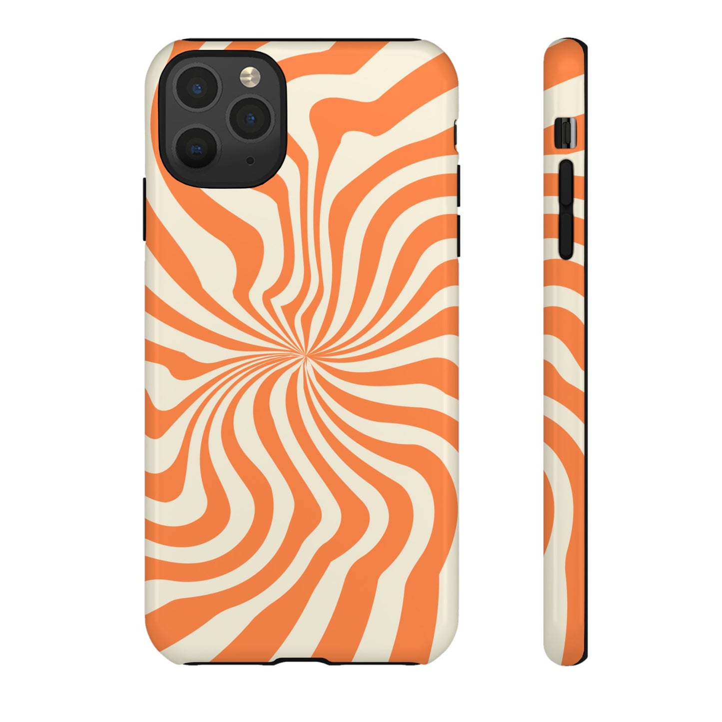 Orange Spiral - iPhone Tough Case