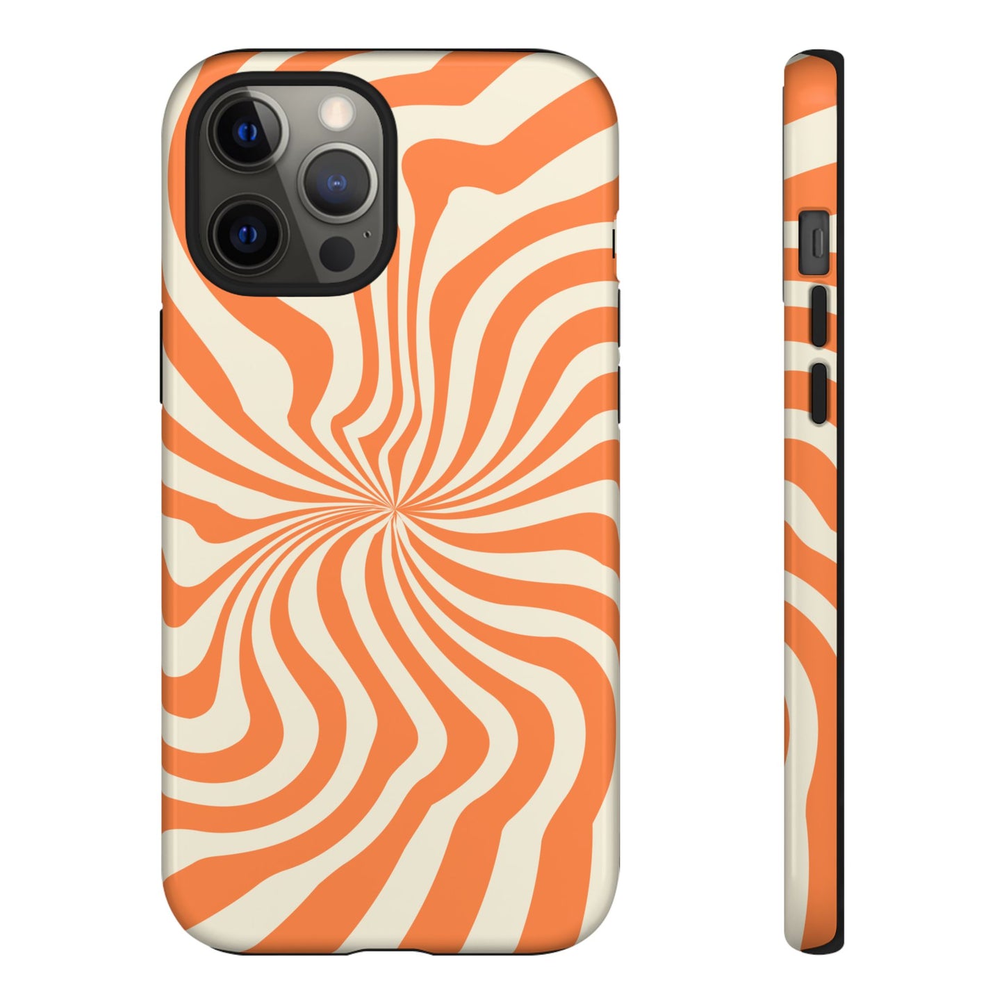 Orange Spiral - iPhone Tough Case