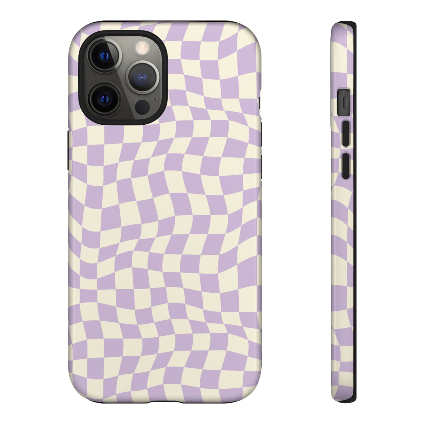 Lavender Checkers - iPhone Tough Case