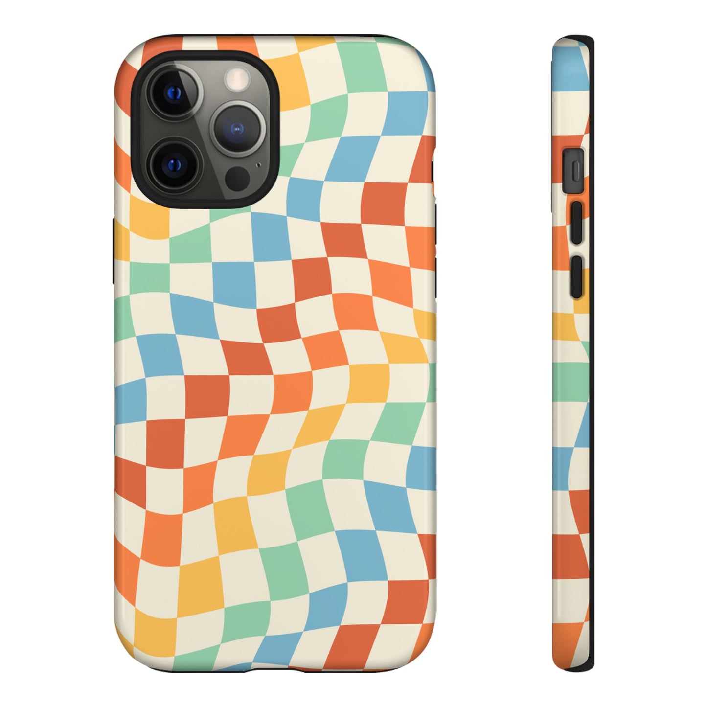 Retro Checkers - iPhone Tough Case