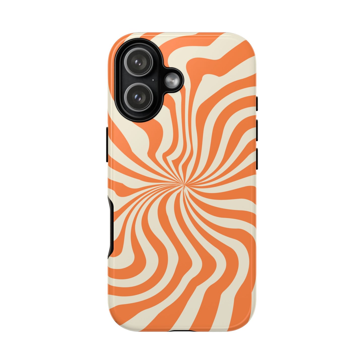 Orange Spiral - iPhone Tough Case
