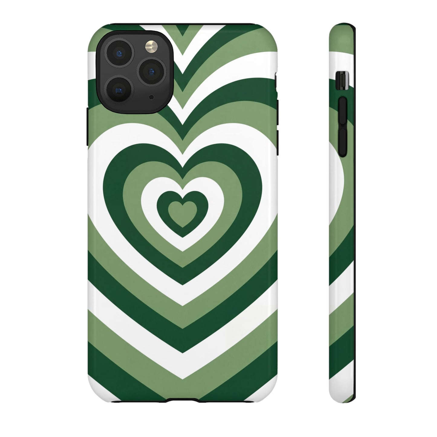 Green Heartwave - iPhone Tough Case