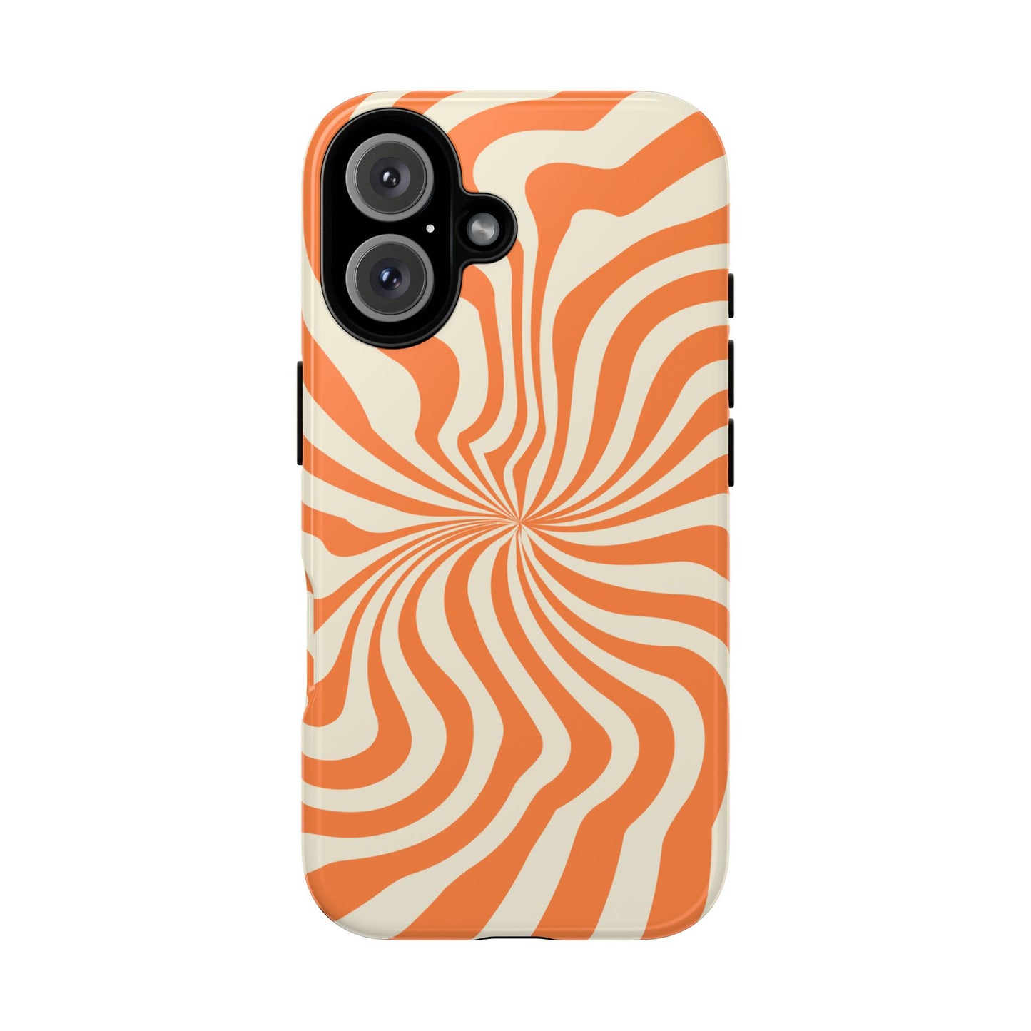 Orange Spiral - iPhone Tough Case