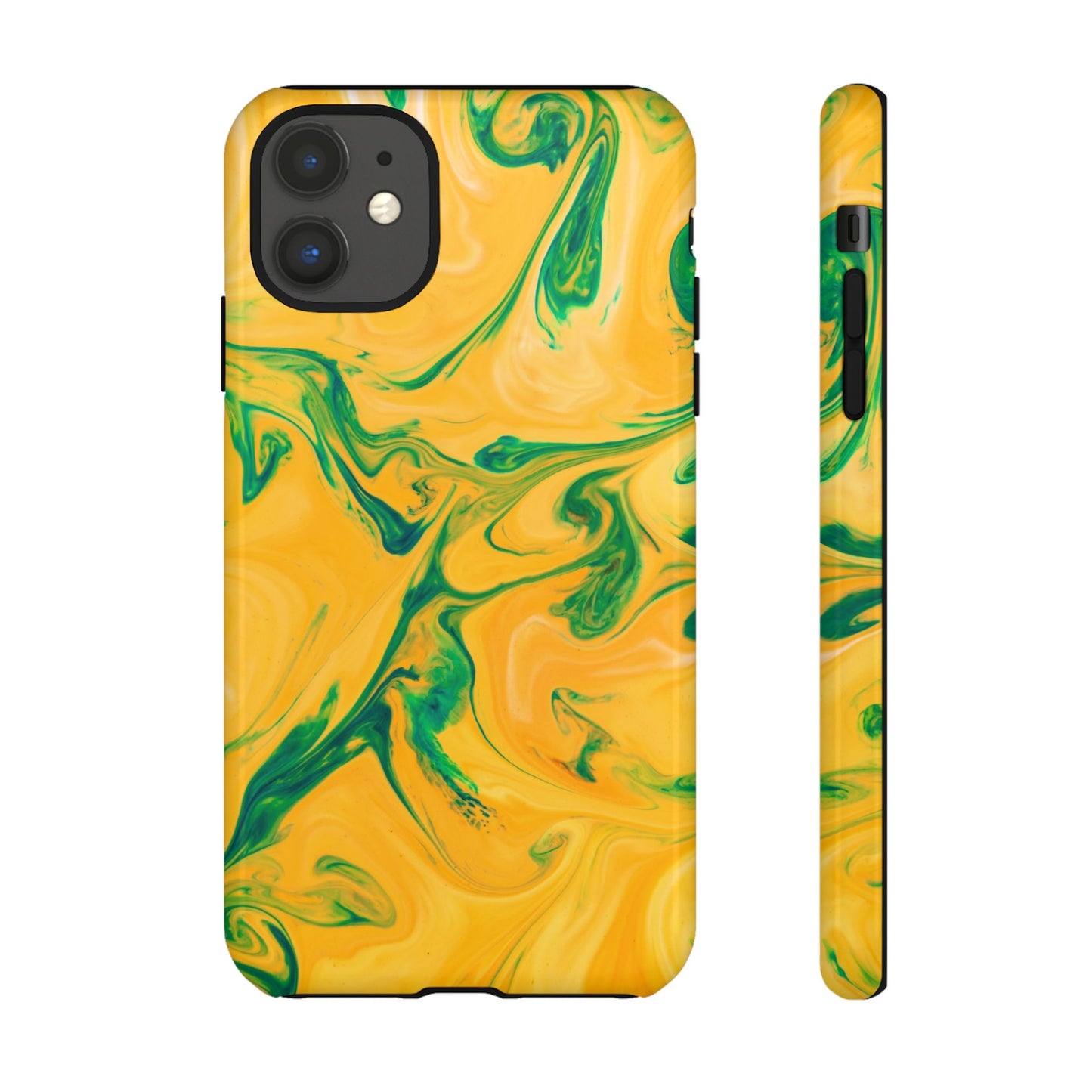 Lime Marble - iPhone Tough Case