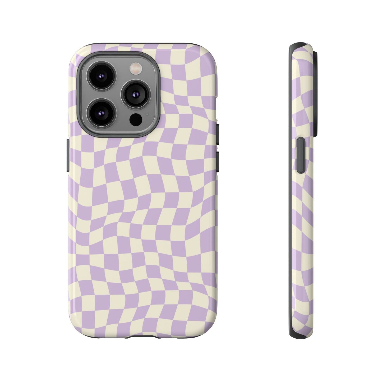 Lavender Checkers - iPhone Tough Case