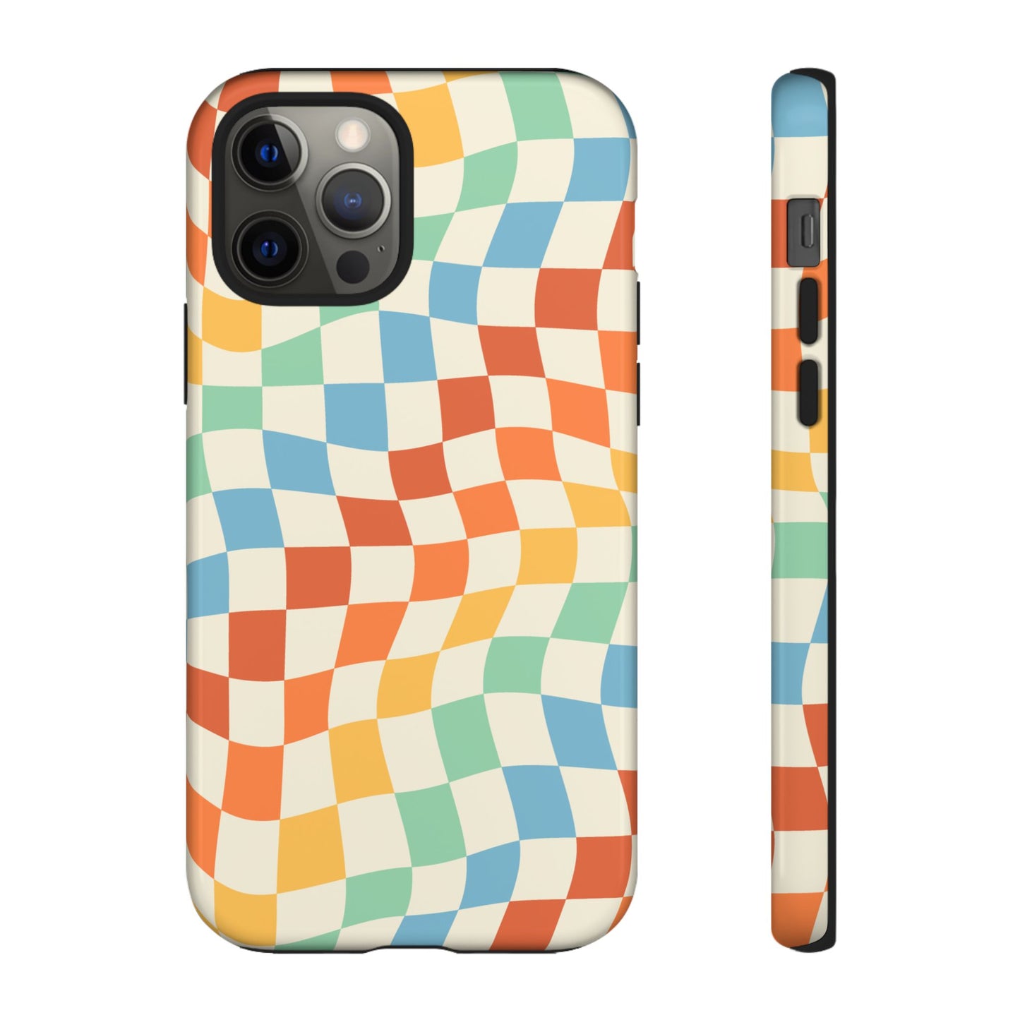 Retro Checkers - iPhone Tough Case