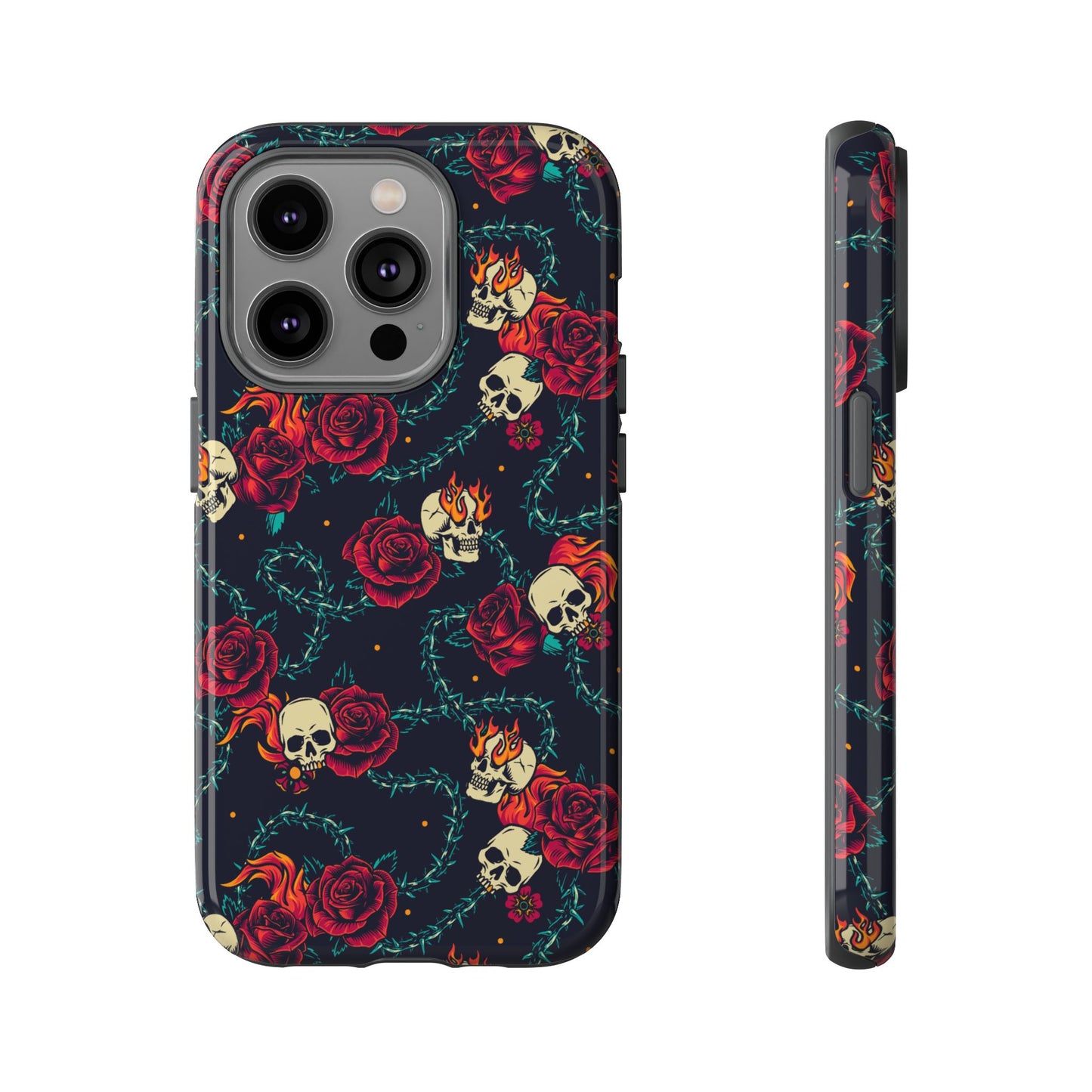 Skulls & Roses - iPhone Tough Case