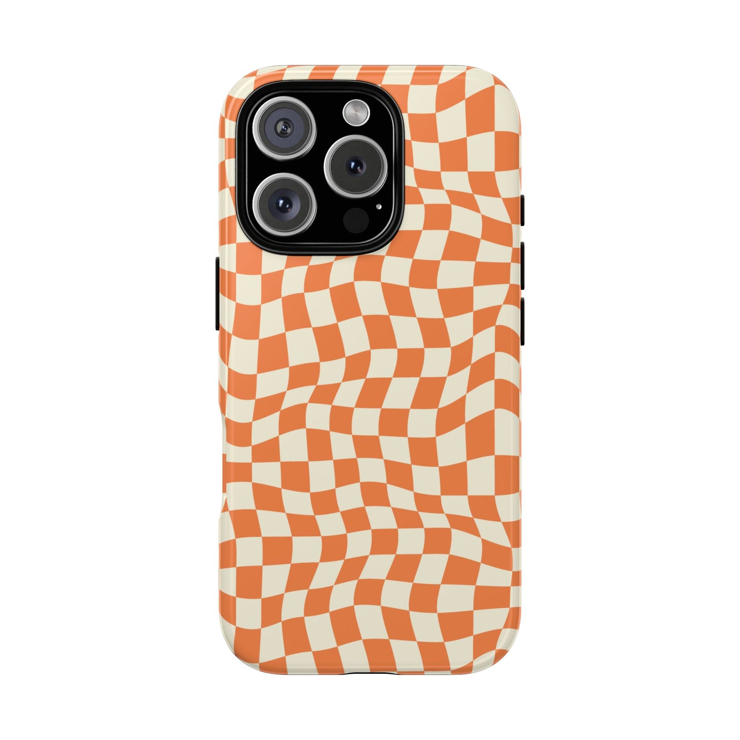 Orange Checkers - iPhone Tough Case