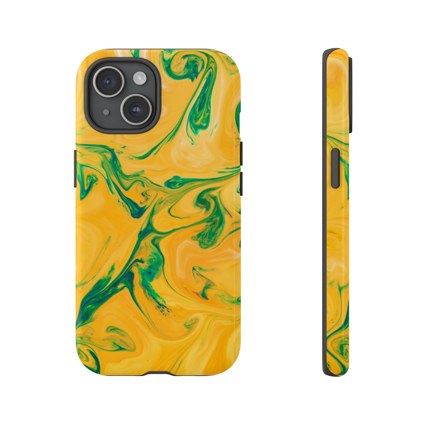 Lime Marble - iPhone Tough Case