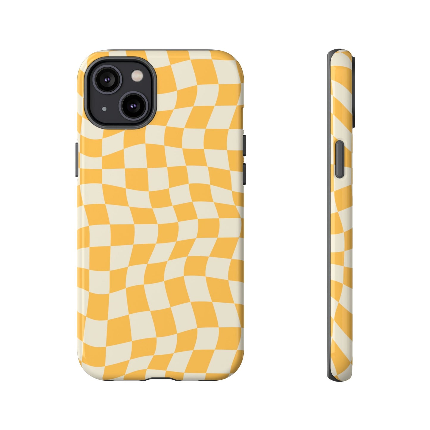 Lime Checkers - iPhone Tough Case