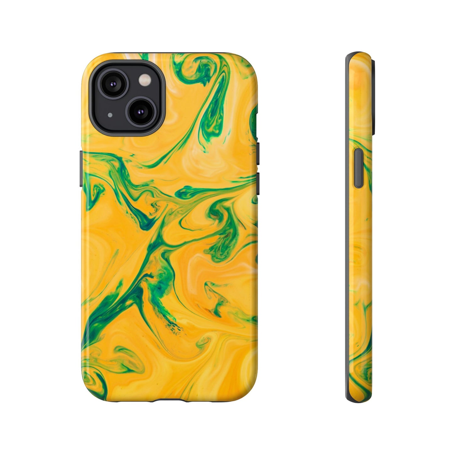 Lime Marble - iPhone Tough Case
