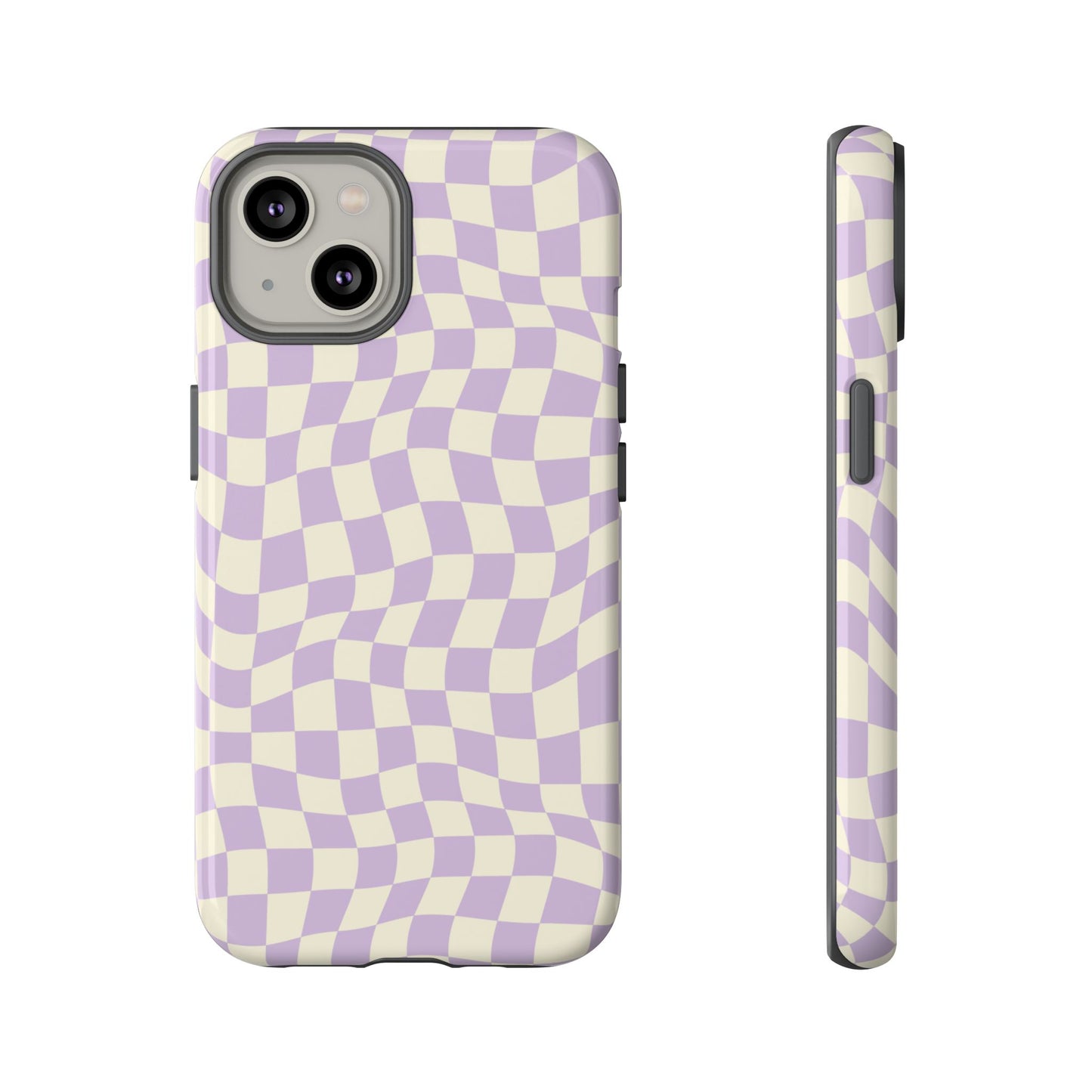 Lavender Checkers - iPhone Tough Case