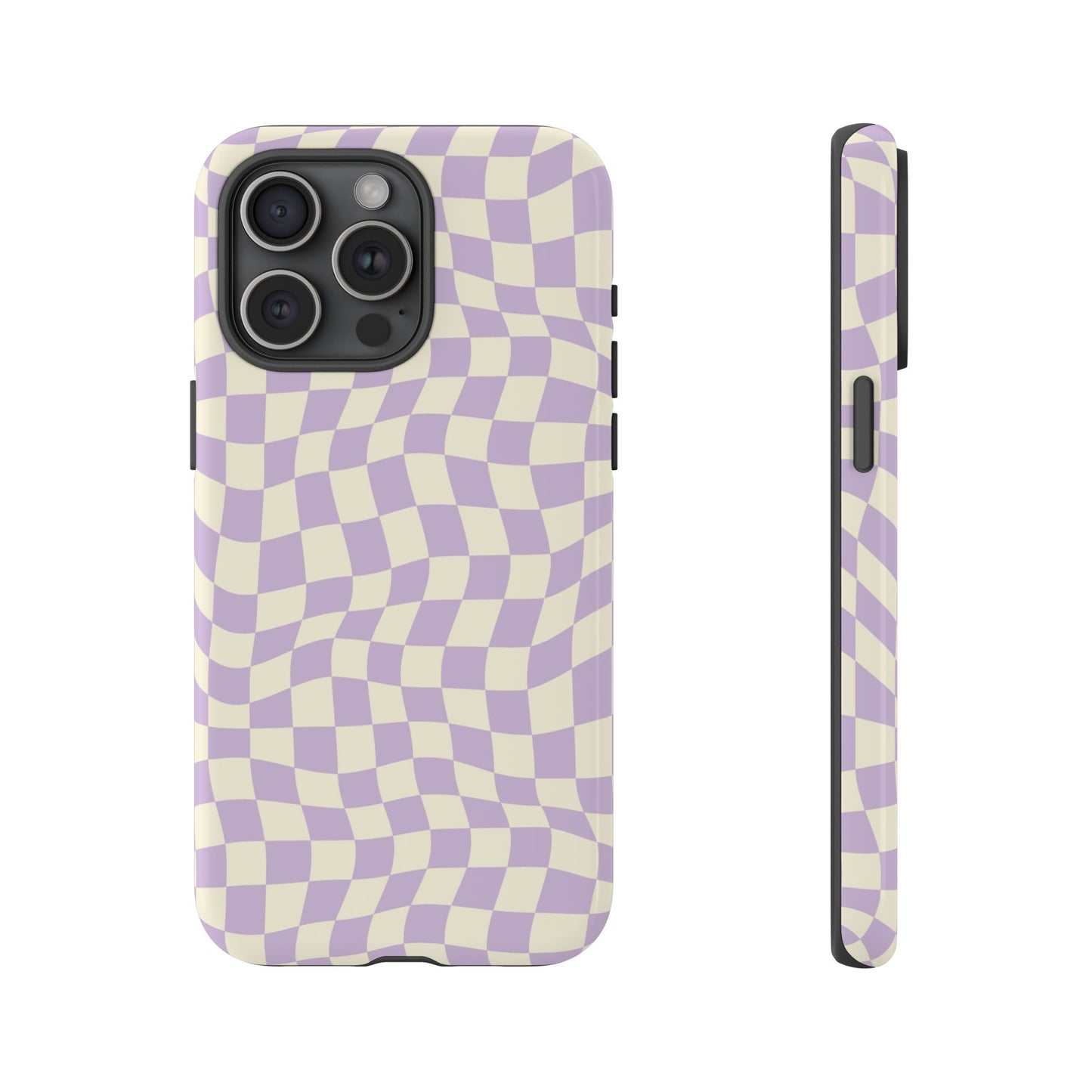 Lavender Checkers - iPhone Tough Case